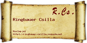 Ringbauer Csilla névjegykártya